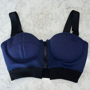 Nasty Gal zipper front bra bustier
